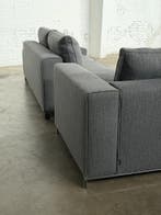 Minotti Williams Hoekbank Antraciet | NIEUWSTAAT + garantie, Huis en Inrichting, 300 cm of meer, Ophalen of Verzenden, Zo goed als nieuw