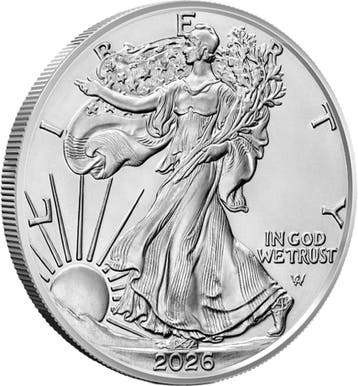 American Eagle 1 oz 2026, Postzegels en Munten, Munten | Amerika, Verzenden, Midden-Amerika, Losse munt, Zilver