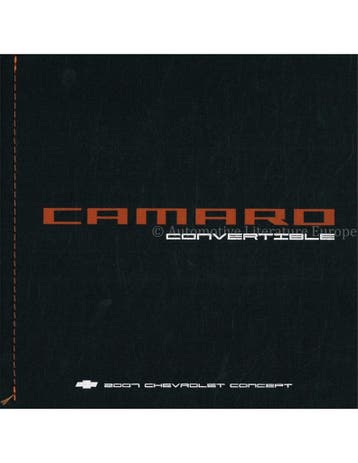 2007 CHEVROLET CAMARO CABRIO PERSMAP ENGELS, Boeken, Auto's | Folders en Tijdschriften, Nieuw, Chevrolet, Author