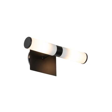 Smart badkamer wandlamp zwart IP44 2-lichts incl. Zigbee G9, Verzenden, Nieuw