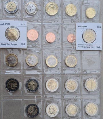 Europa. Series 1 Cent - 2 Euro / 1 Euro / 2 Euro 2014/2025