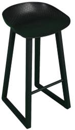Nieuw Zwarte Barkruk DutchFurniture, Huis en Inrichting, Barkrukken, Ophalen of Verzenden, Nieuw