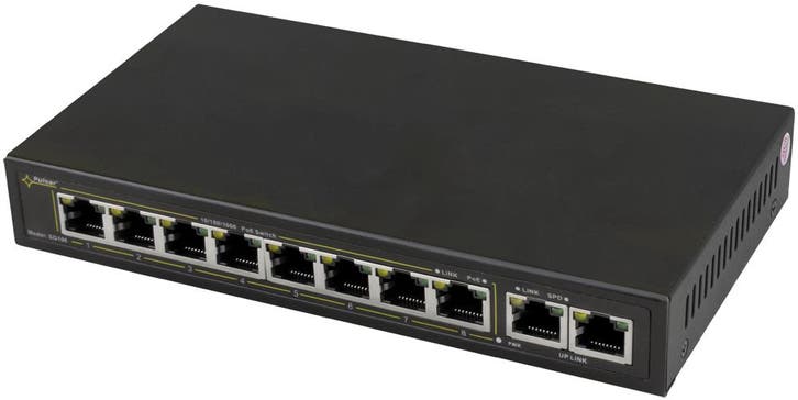 Pulsar SG108WP 8xPoE+ 2x uplink Gigabit switch, Computers en Software, Netwerk switches, Ophalen of Verzenden