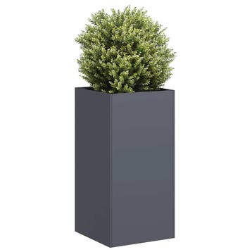 vidaXL Plantenbak 40x40x80 cm koudgewalst staal, Verzenden, Nieuw, Metaal