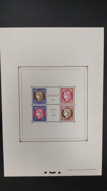 Frankrijk 1937/1937 - Het souvenirvel (Souvenir Sheet) dat, Gestempeld