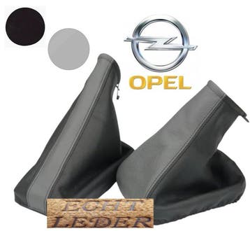 Echt Lederen Pook en Handremhoes OPEL Corsa C Zwart Grijs, Ophalen of Verzenden, Nieuw