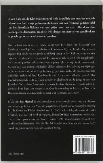 De Rembrandtcode / Een zaak voor Van Ledden Hulsebosch,, Boeken, Verzenden, Gelezen, Simon de Waal