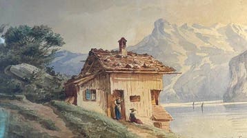 E. de Fouchier (XIX) - Le Chalet de Montagne