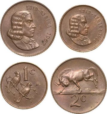 2 Cent 1967 Suedafrika Republik seit 1961, Postzegels en Munten, Munten | Amerika, Verzenden