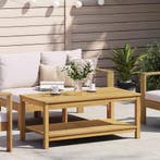 vidaXL Bijzettafel Olie naturel 110 x 55 x 45 cm Massief, Verzenden, Nieuw, 50 tot 100 cm, Minder dan 50 cm