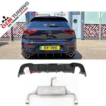 Diffuser en Uitlaat GOLF 8 GTI/GTE/GTD/R-Line | Clubsport, Volkswagen, Nieuw, Ophalen of Verzenden, Achter