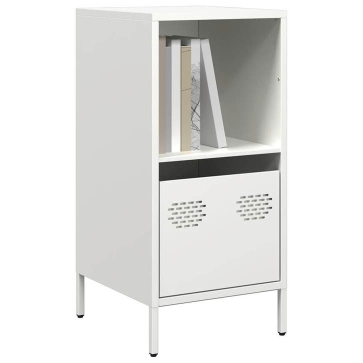 vidaXL Dressoir 35x39x73,5 cm koudgewalst staal wit, Huis en Inrichting, Kasten | Dressoirs, Nieuw, Metaal, Verzenden