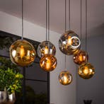 *WOONWINKEL* Hanglamp Met 7 Glazen Bollen, Verzenden, Nieuw