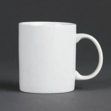 Whiteware witte mokken 284ml (12 stuks), Verzenden