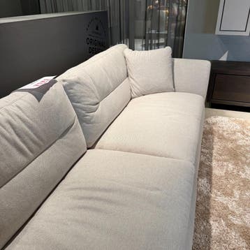 4-zitsbank DUTCHZ 2700 - Stof Beige - House of Dutchz, Nieuw, 75 tot 100 cm, Ophalen of Verzenden, Rechte bank