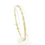 Gouden fantasie schakelarmband, Ophalen of Verzenden, Gebruikt, Overige kleuren, Goud