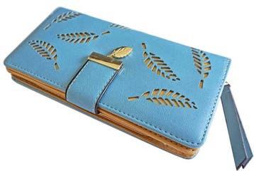 ZILOU Overslagportemonnee Portefeuille Beurs Blauw [TIP!], Verzenden, Nieuw, Blauw, Overige merken