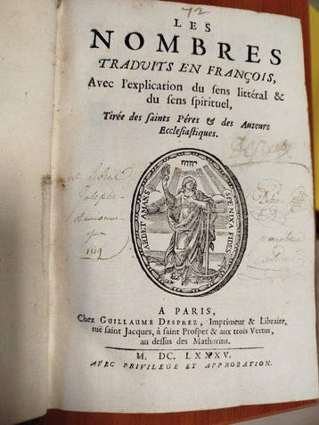 Pères et Auteurs Ecclésiastiques - Les Nombres - 1675