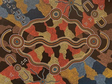 Aboriginale puntenschilderkunst – in klassieke Papunya-stijl