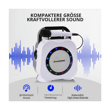 DYNASONISCH accu Bluetooth-luidspreker met LED-lampjes. D..., Verzenden, Nieuw