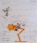 Panamarenko - MACHINES THAT WALK - Jaren 1980, Antiek en Kunst