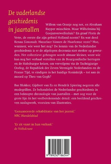 De vaderlandse geschiedenis in jaartallen 9789050186544, Verzenden, Gelezen, G. van Es