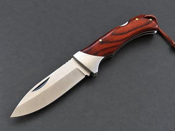 Albainox Albainox – Coltello da caccia pieghevole – Legno