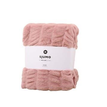 2dekans | Sjumo Plaid Faux Fur – 150 x 200 cm – Candy Cloud, Ophalen of Verzenden, Zo goed als nieuw