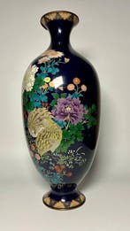 Vaas - Emaille, Koper, Zilver - Japan - Meiji periode