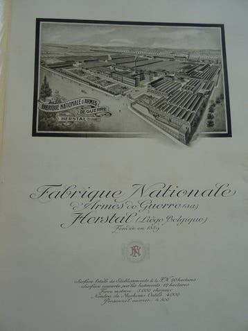 Album commémoratif - Fabrique Nationale dArmes de Guerre.