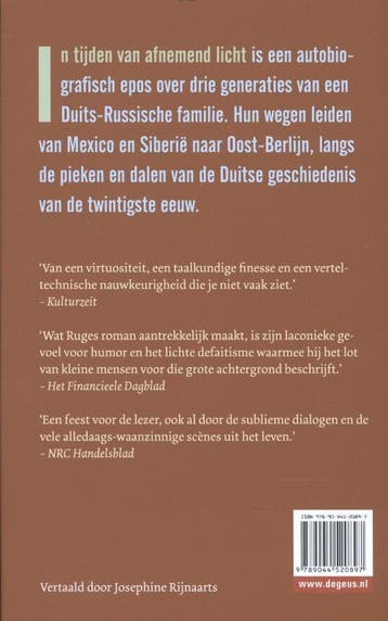 In tijden van afnemend licht 9789044520897 Eugen Ruge, Verzenden, Zo goed als nieuw, Eugen Ruge