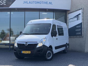 Opel Movano 2.3 CDTI L2H2 DC*7PERSOON*CRUISE*HAAK*A/C*TEL*, Gebruikt, Euro 6, Wit, Onderhoudsboekje
