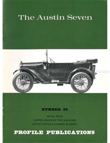 THE AUSTIN SEVEN (PROFILE PUBLICATIONS 39), Nieuw, Author