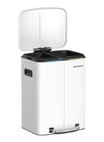 Duo Pedaalemmer 40L – Softclose Deksel en Afvalscheiding, Huis en Inrichting, Woonaccessoires | Prullenbakken, Verzenden, Nieuw