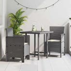 vidaXL Tuinstoel 2 pcs Lichtgrijs 53 x 49 x 85 cm, Verzenden, Nieuw