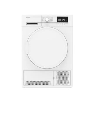 Sharp KDGCB8S7PW9 - Condensdroger - 8 kg - Energieklasse B, Witgoed en Apparatuur, Wasdrogers, Ophalen of Verzenden, Zo goed als nieuw