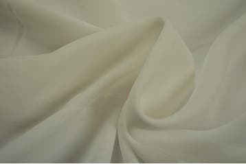 15 meter chiffon stof - Gebroken wit, 120 cm of meer, Wit, Ophalen of Verzenden, Polyester