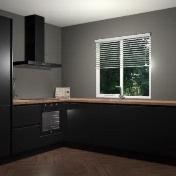 Zwart keuken Doha 37934, Verzenden, Nieuw