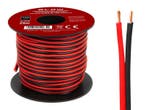 HQ luidsprekerkabel 2 x 0.75 mm zwart/rood op rol 25 meter, Ophalen of Verzenden, Nieuw