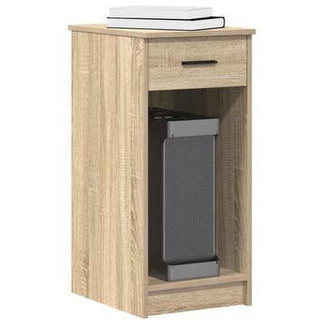 vidaXL Computertorenstandaard met lade 35x45x77 cm sonoma, Verzenden, Nieuw
