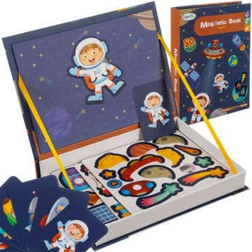 Kruzzel Magnetische Puzzel - Ruimte - 50 Magneten & 6 Kaa..., Ophalen of Verzenden, Nieuw