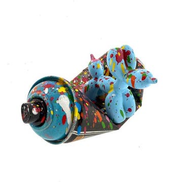Koen Betjes (1992) - Balloon Dog crushed Spraycan, Antiek en Kunst