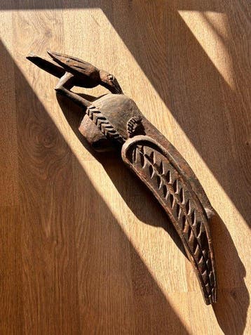 Decoratief ornament - Rare Large Bird Sculpture 55 cm -