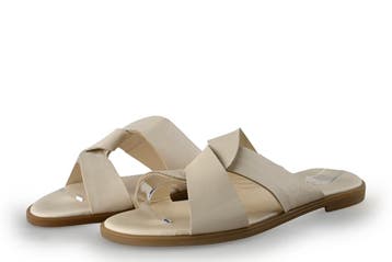 Manfield Slippers in maat 41 Wit, Kleding | Dames, Slippers, Verzenden, Wit, Zo goed als nieuw