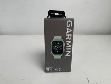 Garmin Venu Sq 2 40 mm metallic mint aluminium rand met cool, Sieraden, Tassen en Uiterlijk, Smartwatches, Verzenden, Nieuw, Garmin