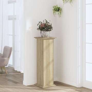vidaXL Plantenstandaard 33x33x100 cm bewerkt hout sonoma, Verzenden, Nieuw