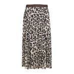 Frogbox • geplooide luipaard rok • 36, Kleding | Dames, Rokken, Bruin, Verzenden, Nieuw, Maat 36 (S)