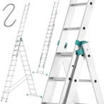 Trapladder Aluminium 9.30m | 150kg | Laatste Stuks!, Doe-het-zelf en Verbouw, Ladders en Trappen, Nieuw, Ophalen of Verzenden