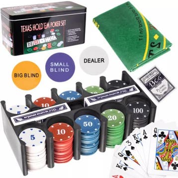 Ruhhy XL Complete Pokerset 200 Chips - Casino-ervaring Thuis, Ophalen of Verzenden, Nieuw