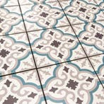 Portugese vintage tegels 20x20 cm met blauw grijs en wit, Verzenden, Nieuw